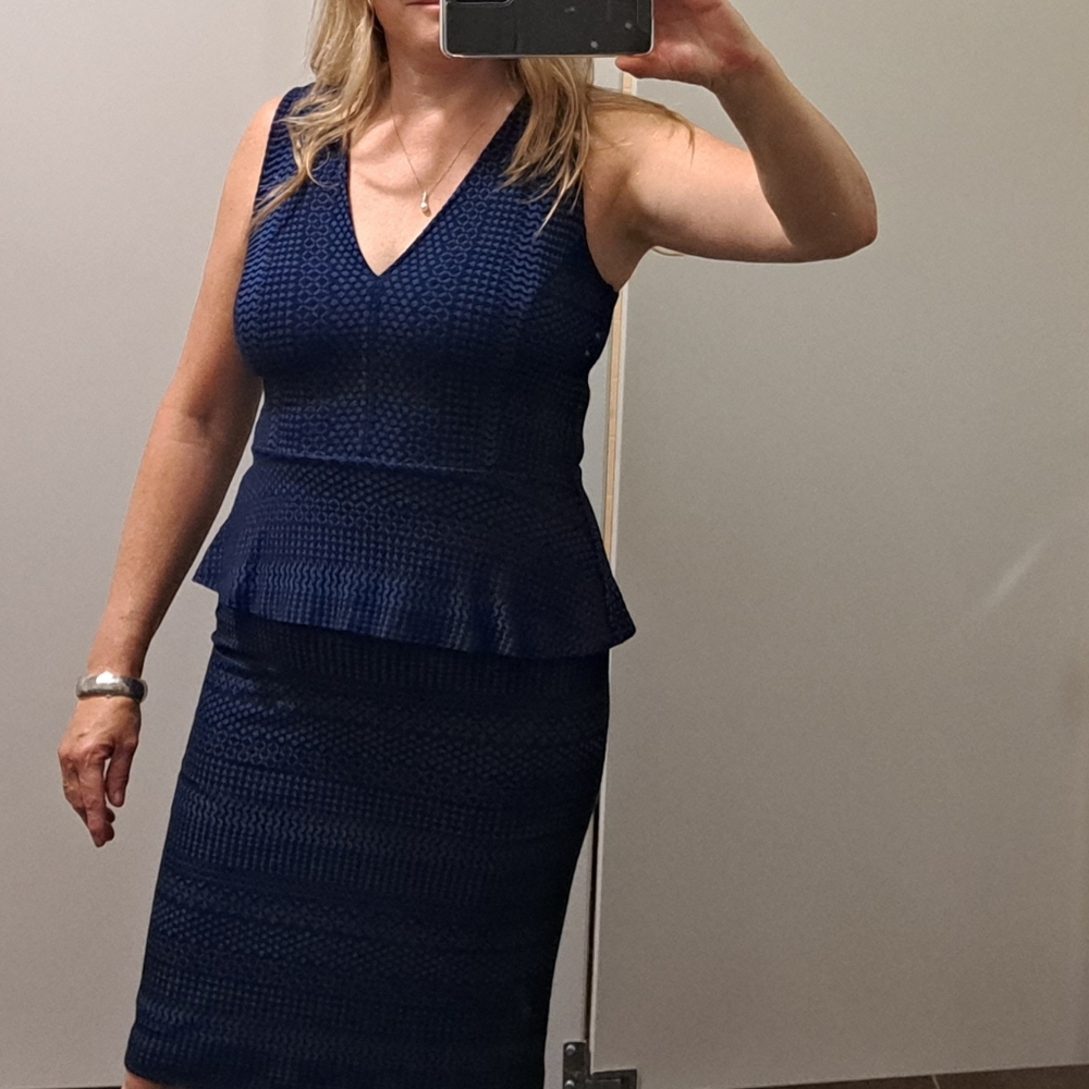 BCBG Maxazria Juliene Peplum Dress